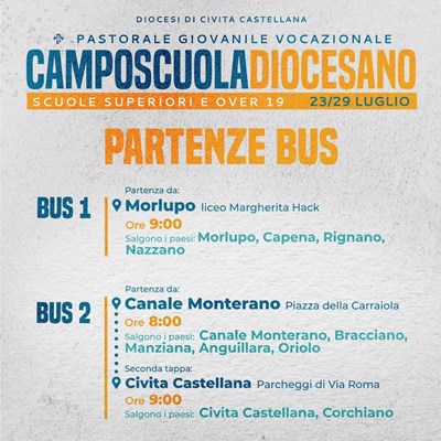 PARTENZE CAMPO SCUOLA